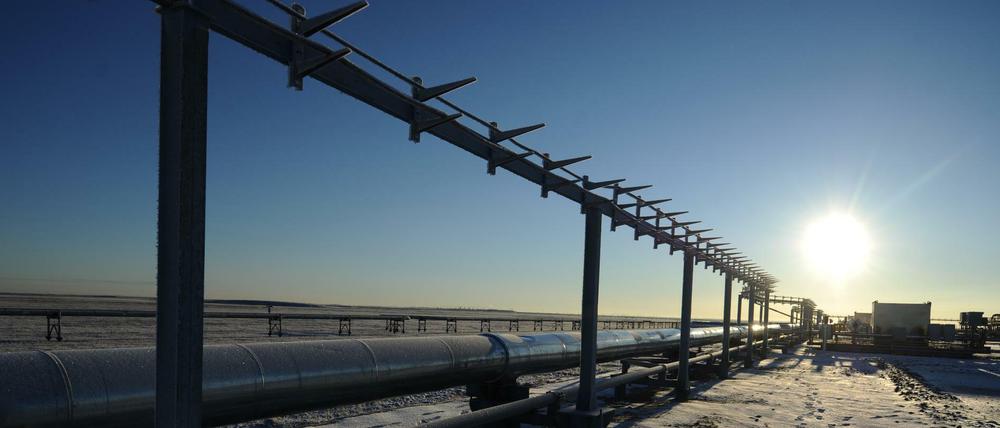 Hier soll ein Drittel der russischen Gasvorräte lagern. Das Bovanenkovo Gasfeld im autonomen Yamalo-Nenets-Gebiet.