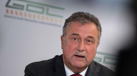 Claus Weselsky, Vorsitzender der Gewerkschaft Deutscher Lokomotivführer (GDL)
