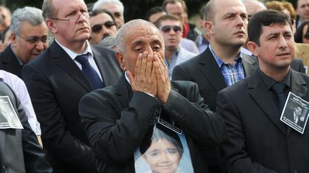 Ismail Yozgat, der Vater des Toten, auf einer Gedenkfeier Anfang April