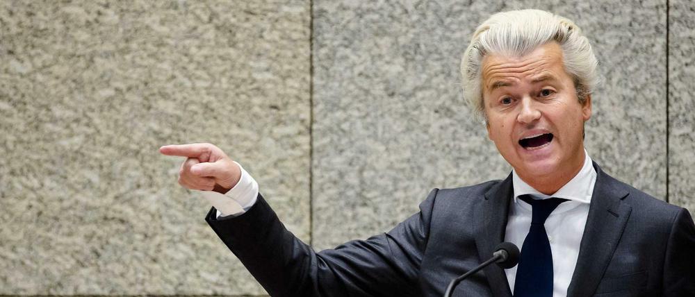 Der niederländische Politiker Geert Wilders von der PVV.