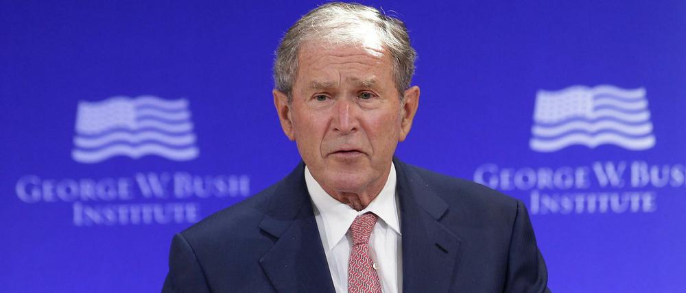 Die Rede des ehemaligen Präsidenten George W. Bush löste in den USA Aufsehen aus.