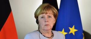 Angela Merkel bei ihrem Besuch im italienischen Maranello am Mittwoch.