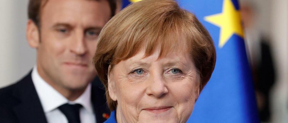 Bundeskanzlerin Angela Merkel und Frankreichs Staatspräsident Emmanuel Macron.