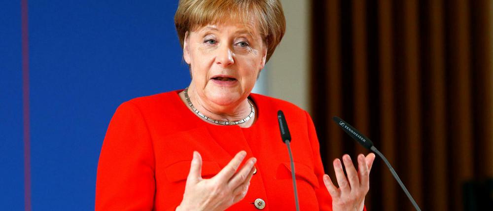 Bundeskanzlerin Angela Merkel beim 70. Jahrestag der Frauenunion der CDU.