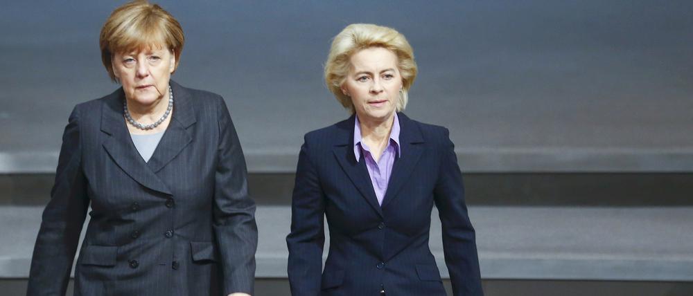 Angela Merkel und Ursula von der Leyen.