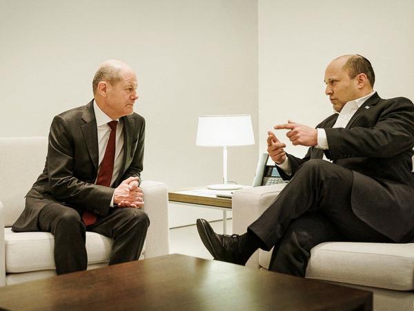 Kanzler Olaf Scholz informierte sich bei Israels Premier Bennett nach dessen Gespräch mit Wladimir Putin 