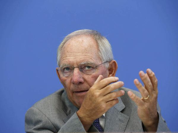 Finanzminister Wolfgang Schäuble 