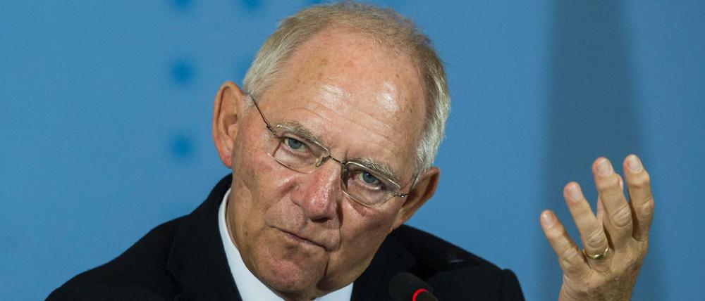 Finanzminister Wolfgang Schäuble. 