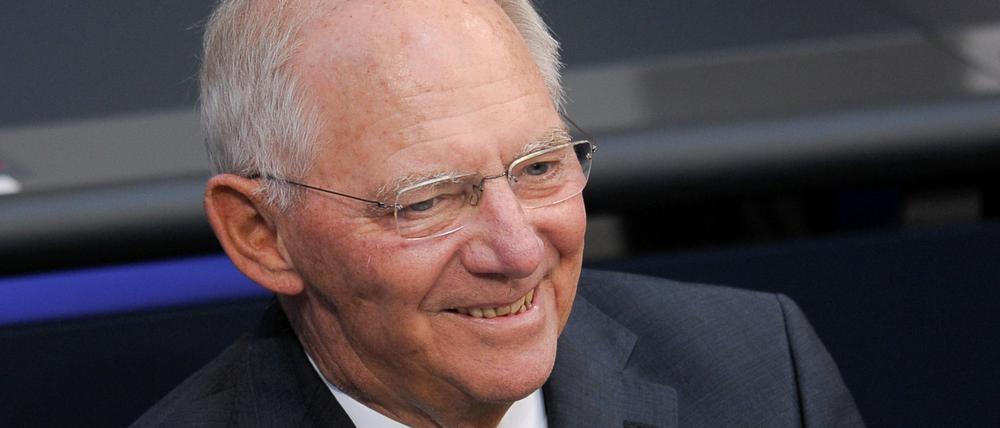 Stolz auf seine Haushaltspolitik: Bundesfinanzminister Wolfgang Schäuble (CDU)