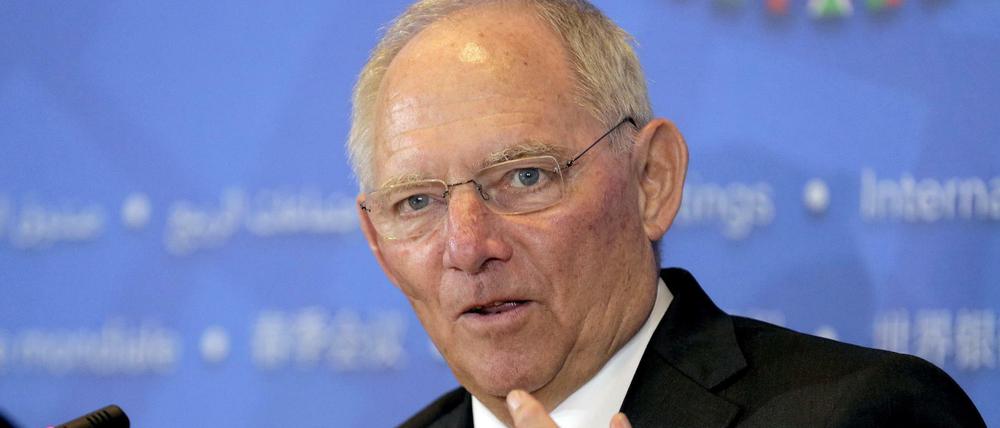 Finanzminister Wolfgang Schäuble.