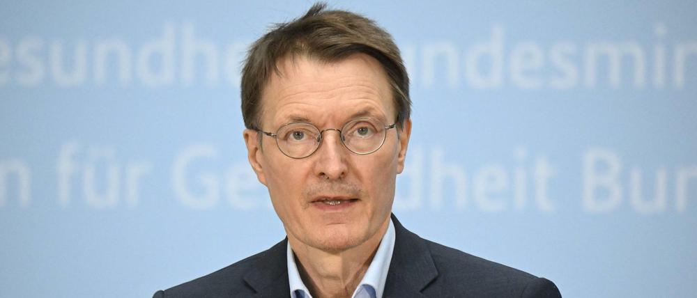 Der Bundesgesundheitsminister Karl Lauterbach (SPD).