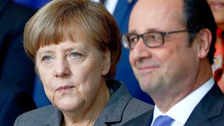 Von ihnen hängt das Schicksal Griechenlands nicht unwesentlich ab: Kanzlerin Angela Merkel und Frankreichs Präsident François Hollande.