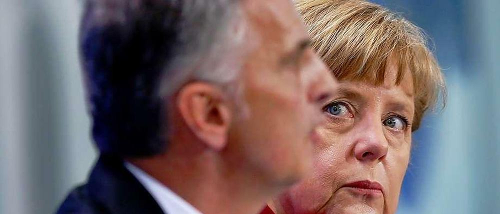 Der Schweizer Bundespräsident Didier Burkhalter und Kanzlerin Angela Merkel am Dienstag.