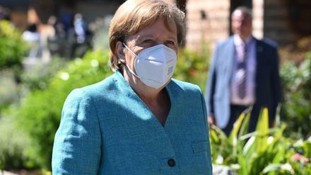 Bundeskanzlerin Angela Merkel (CDU) beim G-7-Treffen in Cornwall. 