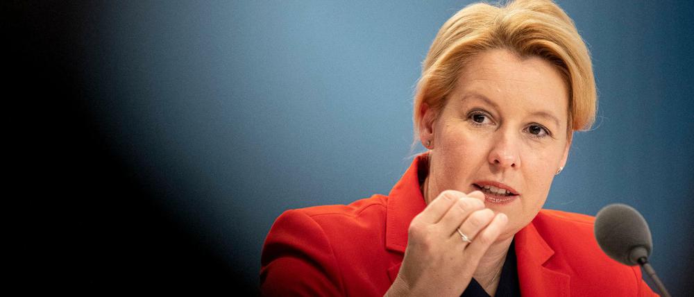 Bundesfamilienministerin Franziska Giffey (SPD) will ein Demokratiefördergesetz.