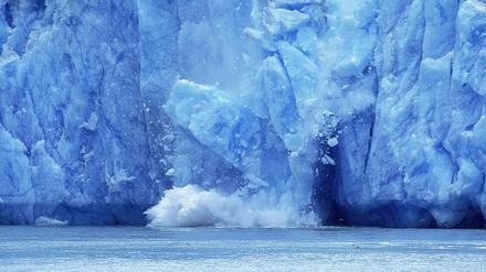 Zeichen des Klimawandels: schmelzende Gletscher.