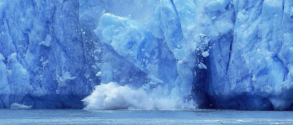 Zeichen des Klimawandels: schmelzende Gletscher.