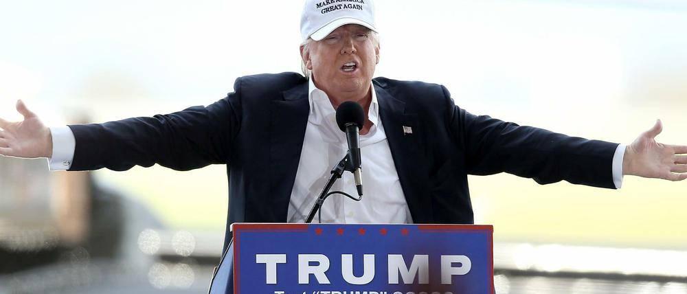 Donald Trump im Wahlkampf in Hagerstown, Maryland. 