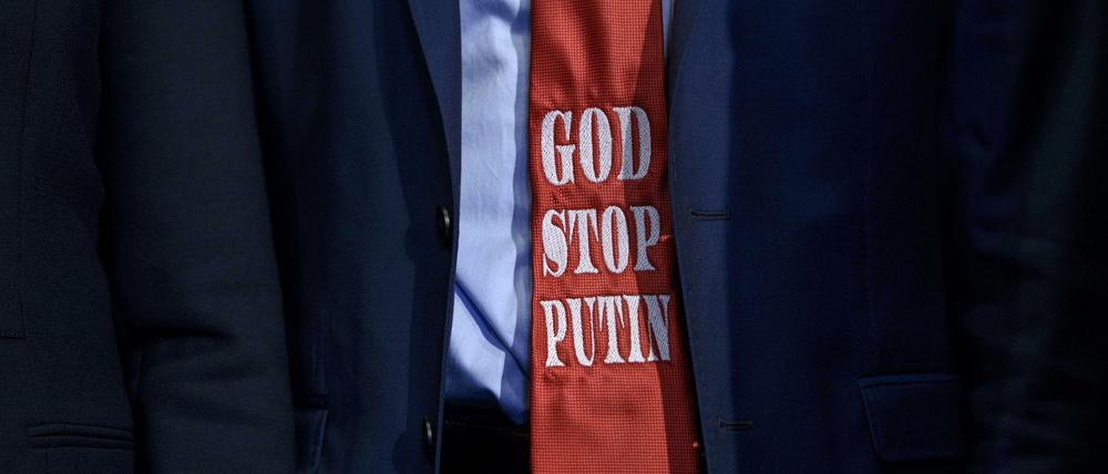 Für einen ukrainischen Parlamentarier gab es bei einem Washington-Besuch nur diese eine Bitte: "Gott soll Putin stoppen"