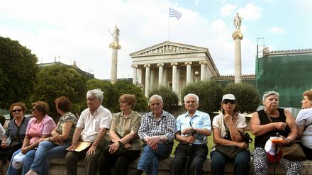Rentner in Griechenland. Nicht jeder bekommt viel Geld.
