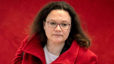 Die SPD-Vorsitzende Andrea Nahles.