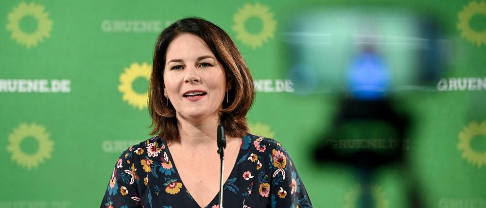 Grünen-Chefin Annalena Baerbock spricht von "gigantischen" Zuwächsen für ihre Partei