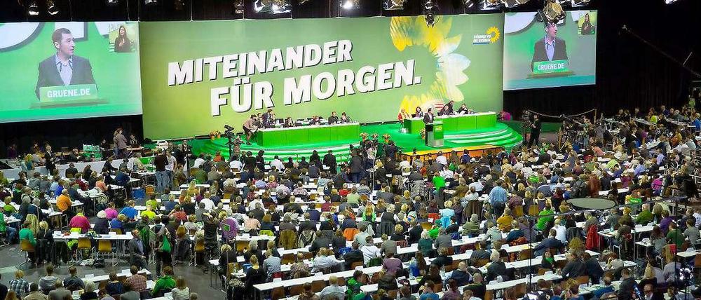 Der Grünen-Parteitag in Berlin: Die Grünen suchen ihr neues Profil. 