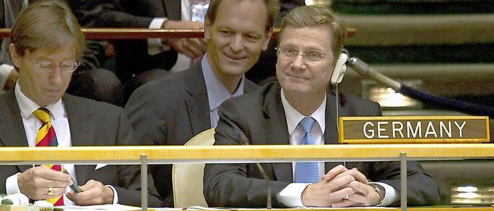 Guido Westerwelle bei der UN-Versammlung.