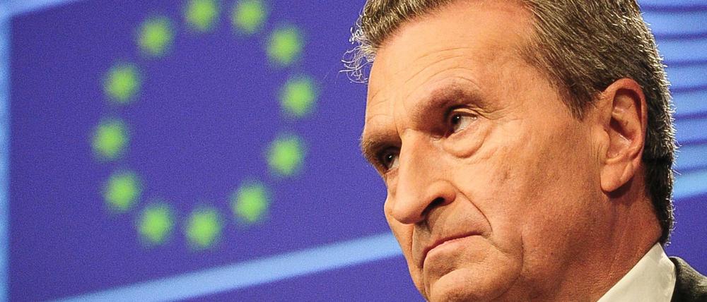 EU-Haushaltskommissar Günther Oettinger 
