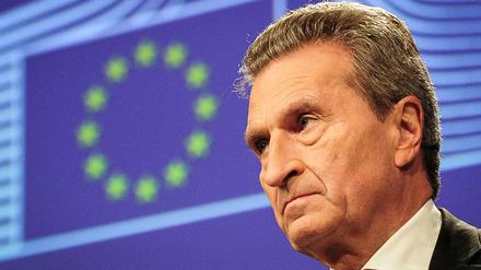 EU-Kommissar Günther Oettinger, CDU, ist für den EU-Beitritt der sechs Westbalkanstaaten.