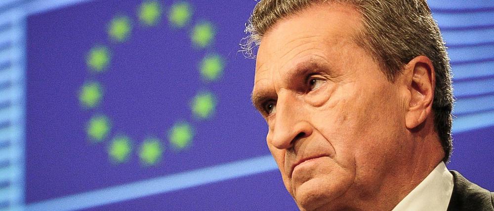 EU-Haushaltskommissar Günther Oettinger.