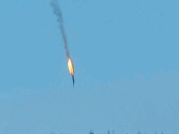 Der Jagdbomber stürzte auf syrisches Gebiet.