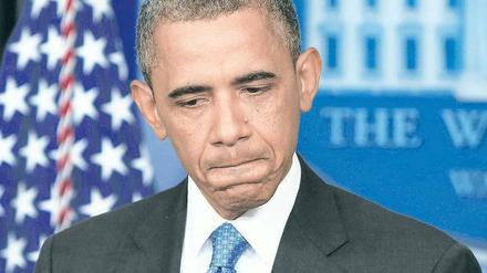 Nachdenklich. Barack Obama Foto: Reuters