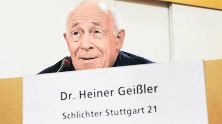 Die Mission nähert sich dem Ende. Am Dienstag will Schlichter Heiner Geißler seinen Spruch verkünden. 