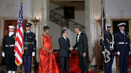 Washington empfängt Chinas Hu mit allen Ehren.