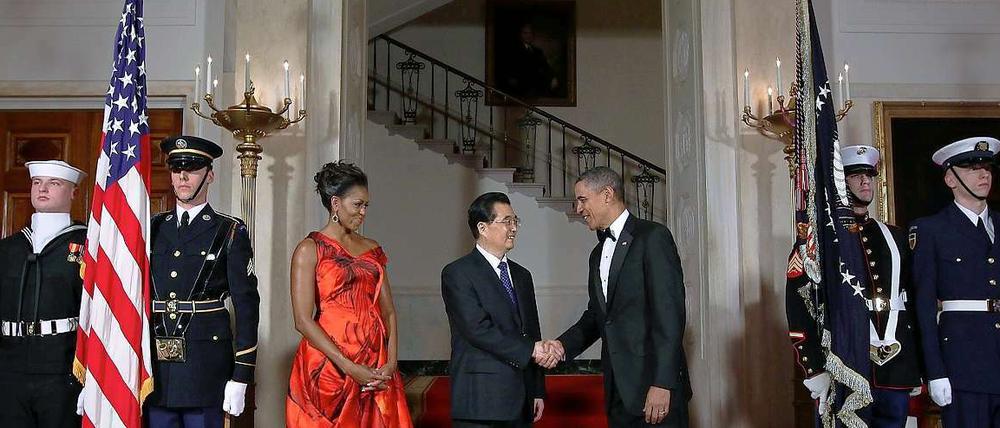 Washington empfängt Chinas Hu mit allen Ehren.