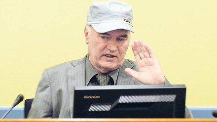 37 Seiten Anklage. Mladic weist alle Vorwürfe vor dem UN-Tribunal zurück. Foto: dpa