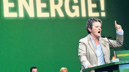 Kämpferische Rede: Fraktionschefin Renate Künast sieht in dem Ausstiegsplan einen Sieg der Grünen. 