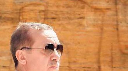 Erwägt Sanktionen gegen Syrien: Der türkische Ministerpräsident Erdogan.