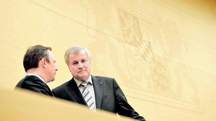 Bald getrennte Wege. Bayerns Noch-Finanzminister Georg Fahrenschon hat seinen Parteichef, Ministerpräsident Horst Seehofer, über seine Pläne längst informiert. Foto: dapd
