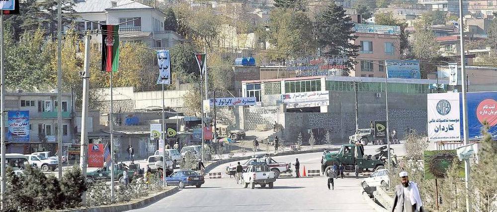 Kabul: Abgeriegelt.