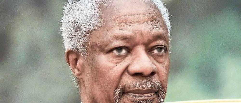 Ein Stück Papier. Der Sechs-Punkte-Plan von UN-Vermittler Kofi Annan hat im Laufe der Woche an Strahlkraft verloren. Weder Syriens Präsident noch Opposition stehen dahinter. Foto: dapd