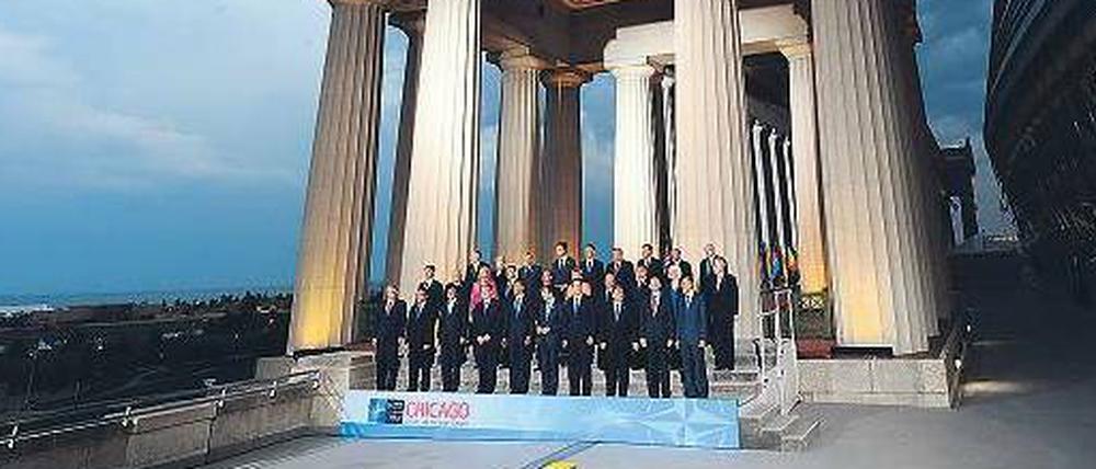 Die Familie wird immer größer. Zum Nato-Gipfel in Chicago waren auch 13 Nicht-Mitglieder geladen. 