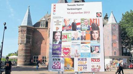 Parteienvielfalt. Bei den bevorstehenden Parlamentswahlen in den Niederlanden gibt es keine Fünf-Prozent-Hürde.