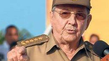 War lange der Mann fürs Grobe: Raul Castro im Juli 2012. Foto: AFP