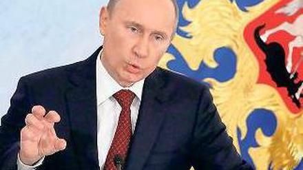 Wladimir Putin hielt die erste programmatische Rede seit dem Amtsantritt. Foto: dpa