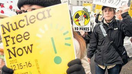 Atomkraft, nein danke: Immer mehr Japaner protestieren gegen Kernenergie. Foto: dpa