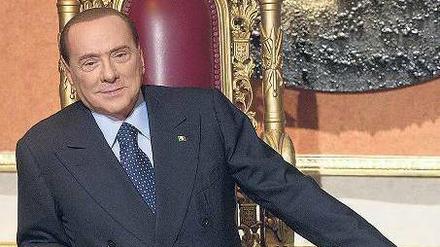 Selbst in Prozesse verwickelt: Parteichef Silvio Berlusconi. Foto: dpa