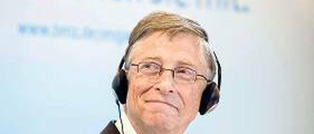 Gute Tat. Bill Gates hat große Teile seines Vermögens in eine Stiftung gesteckt.Foto: AFP