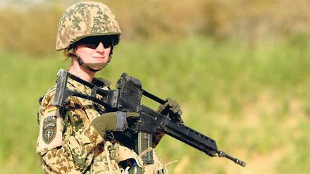 Im Einsatz: Das G 36 von Heckler &amp; Koch ist das Standardgewehr der Bundeswehr – und wird unter anderem auch in Afghanistan eingesetzt.